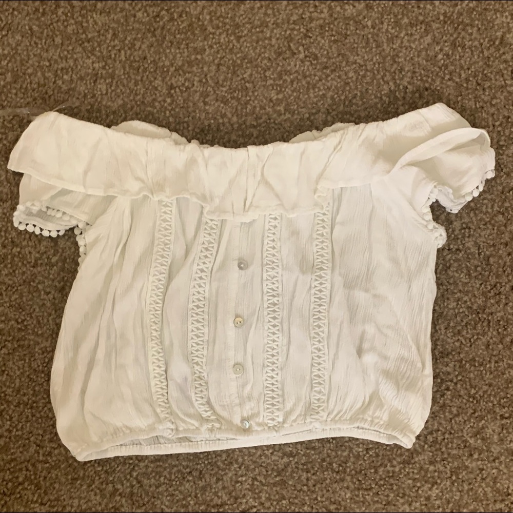 White off the shoulder blouse